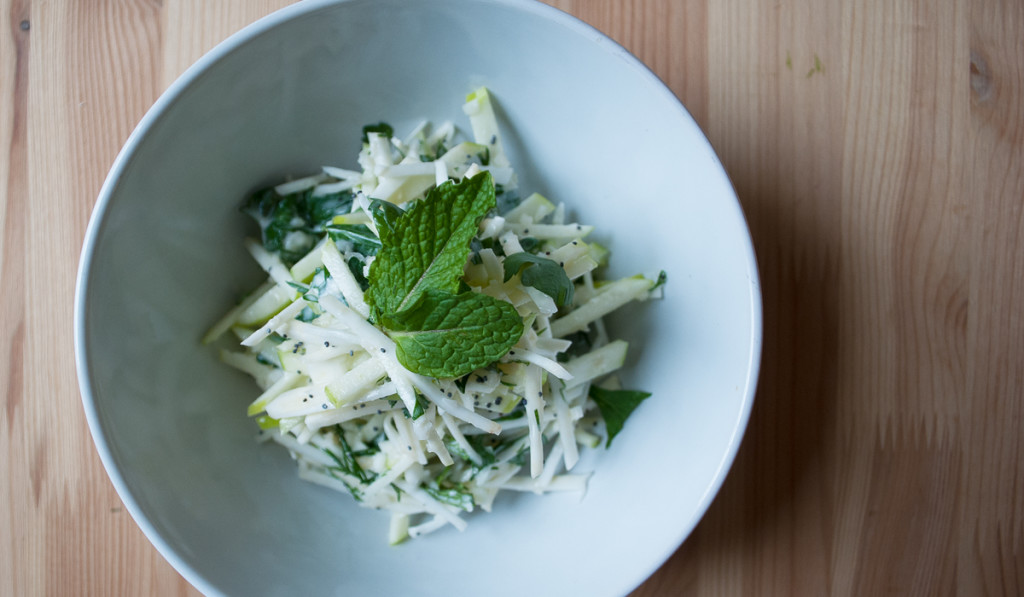 siggi's Icelandic-style yogurt: skyr - Crunchy Celery Root & Apple Slaw