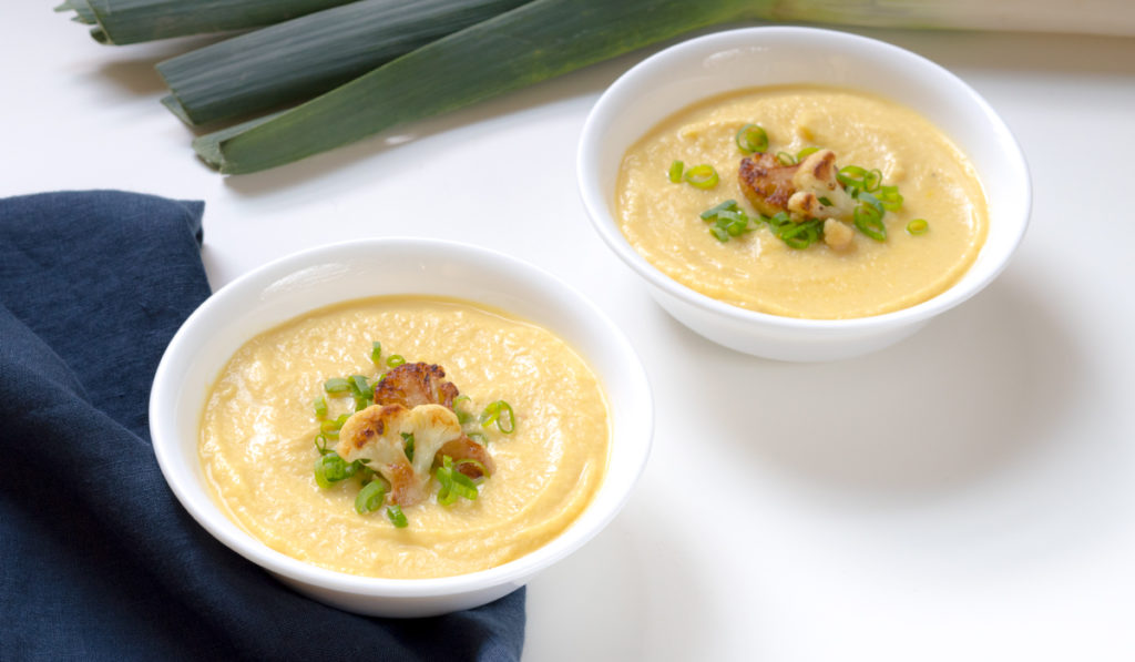 siggi's Icelandic-style yogurt: skyr - blended cauliflower soup